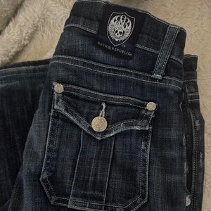 Rock & Republic Blue Boot Cut Jeans with Classic Styling